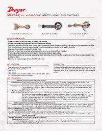 Thumbnail of document Data Sheet - L6 Flotect Liquid Level Switch